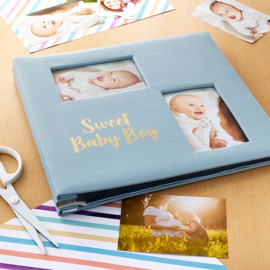 llave inglesa Claraboya plan de ventas Sweet Baby Boy Scrapbook Album by Recollections™ | Michaels
